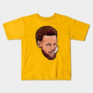 Steph Curry Comic Head Kids T-Shirt